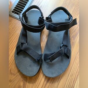 Teva Men Sandals Black Footwear Shoes Size 12 Summer Flip Flop Velcro Outdoor